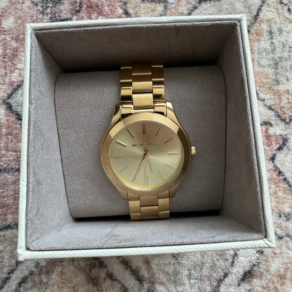 Slim Runway Gold-Tone Stainless Steel Watch - Picture 3 of 6